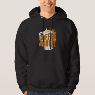 Koffieverslaafde  Koffie  Zeggen Vintage Hoodie