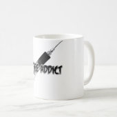 koffieverslaafde koffiemok (Voorkant rechts)