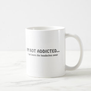 koffieverslaafde mok vetgedrukt