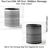 Koffieverslaafde Verborgen Bericht Grappige nieuwi Mok