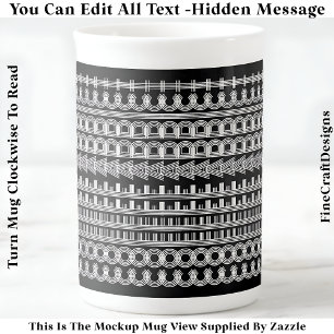 Koffieverslaafde Verborgen Bericht Grappige nieuwi Porselein Kop