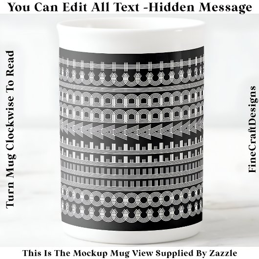 Koffieverslaafde Verborgen Bericht Grappige nieuwi Porselein Kop