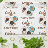 koffieverslaving theedoek (Gevouwen)