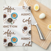 koffieverslaving theedoek (Quarter Fold)