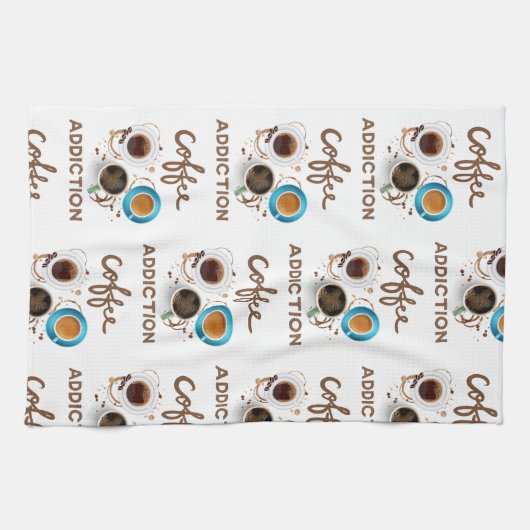 koffieverslaving theedoek (Horizontaal)