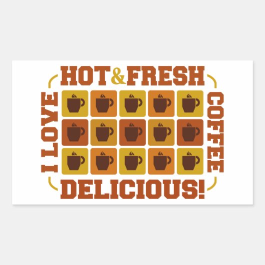Koffievierkantjes stickers (Voorkant)
