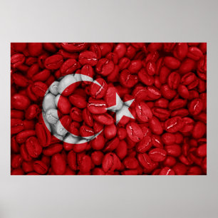 Koffievlag Turkije Poster