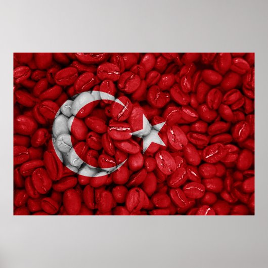 Koffievlag Turkije Poster (Voorkant)