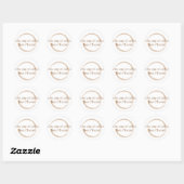 Koffievlek Ronde Sticker (Vel)