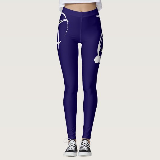 Koffievlekken Leggings (Voorkant)