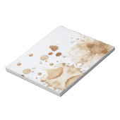 Koffievlekken Notitieblok (Linkerzijde)