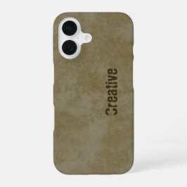 Koffievlekpatroon voor creatievelingen iPhone 16 hoesje