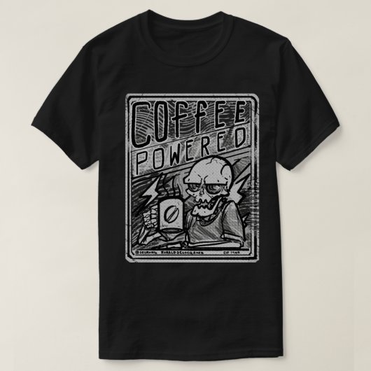 Koffievoeding 1 t-shirt (Design voorkant)