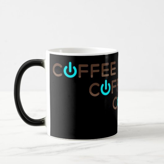 Koffievoeding (blauw) magische mok (Links)