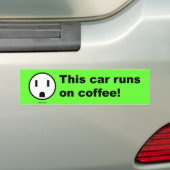 Koffievoeding - Bumpersticker (Op auto)