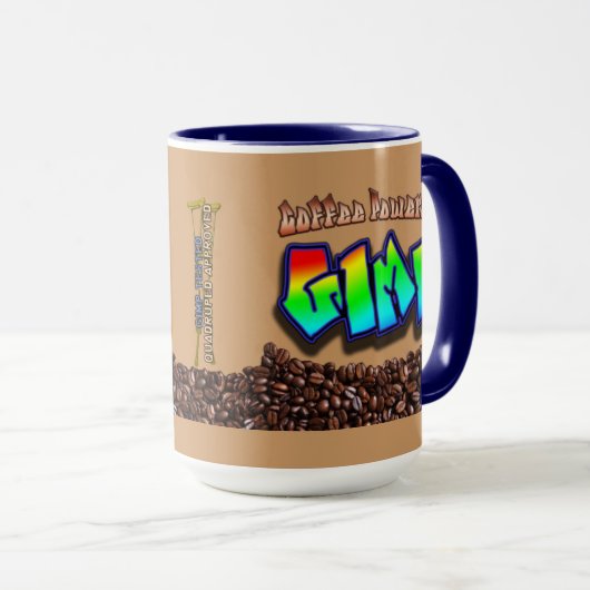 Koffievoeding Gimp. Mok (Voorkant rechts)