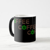 Koffievoeding (groen) magische mok (Voorkant links)