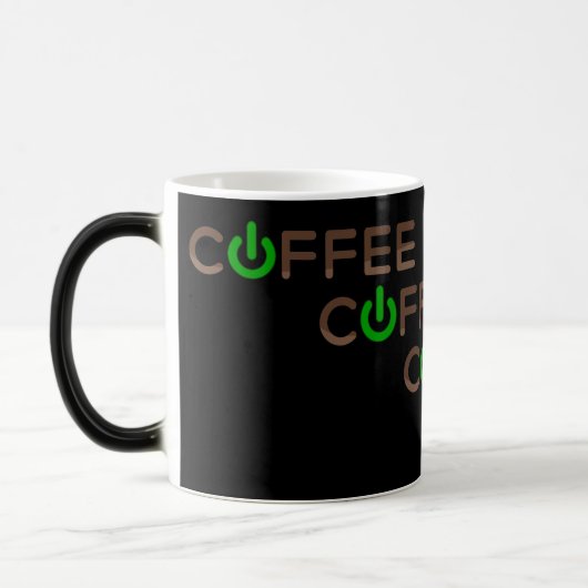 Koffievoeding (groen) magische mok (Links)