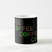 Koffievoeding (groen) magische mok (Center)
