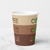 Koffievoeding (groen) papieren bekers (Links)