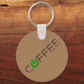 Koffievoeding (groen) sleutelhanger (Achterkant)