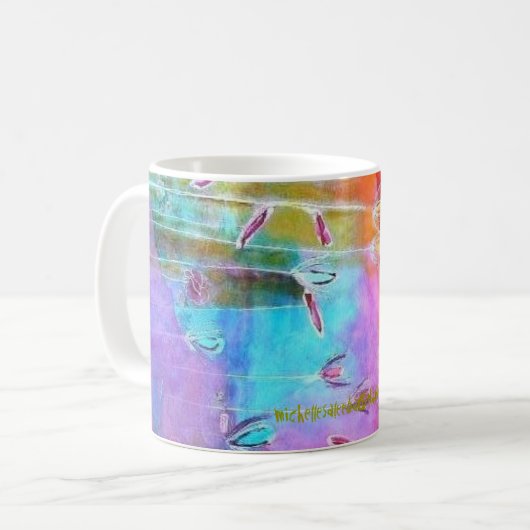 Koffievormig Mok-lentestuin met rand Koffiemok (Voorkant links)