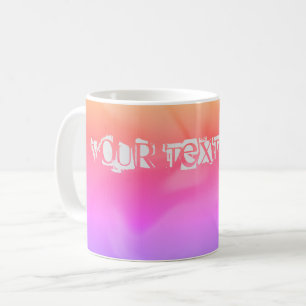 Koffievormig mok met kleurrijk vormig design