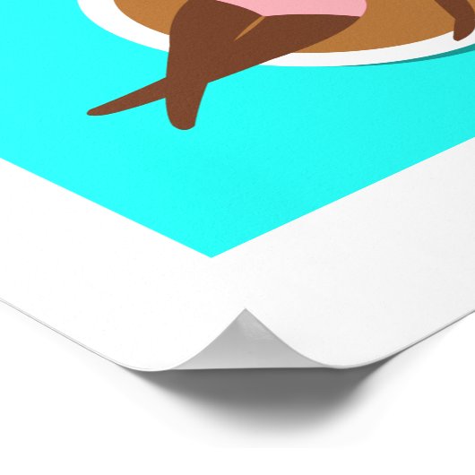 Koffievrouwen in Koffiebekers, keukenkunst Poster (Hoek)