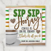 Koffiewaardering Dank je cadeau Label (Voorkant)