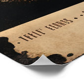 Koffiewandkunst Poster (Hoek)