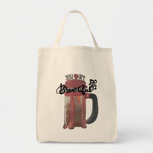 KoffieWaterverf Canvas tas (Voorkant)