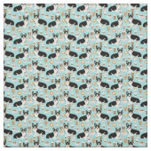 Koffieweefsel van Corgi-koffie, getricoliseerd - b Stof (Swatch)