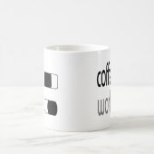 Koffiewereld met grappige on-off-switch Button Koffiemok (Center)