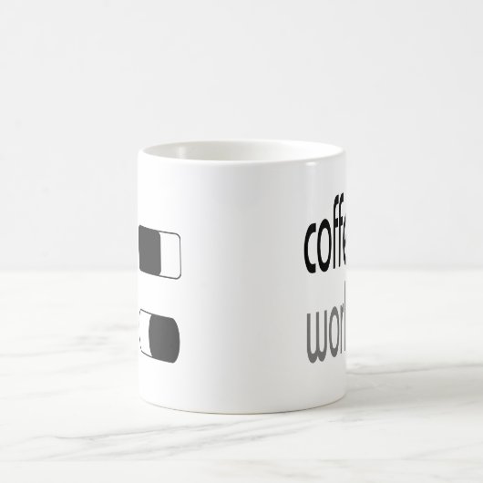 Koffiewereld met grappige on-off-switch Button Koffiemok (Center)