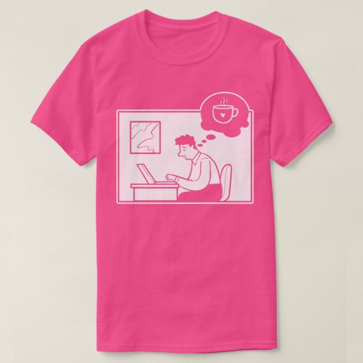 Koffiewerkmedewerker T-shirt (Design voorkant)
