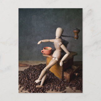 Koffiewerknemer Briefkaart