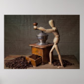 Koffiewerknemer Poster (Voorkant)