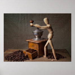 Koffiewerknemer Poster