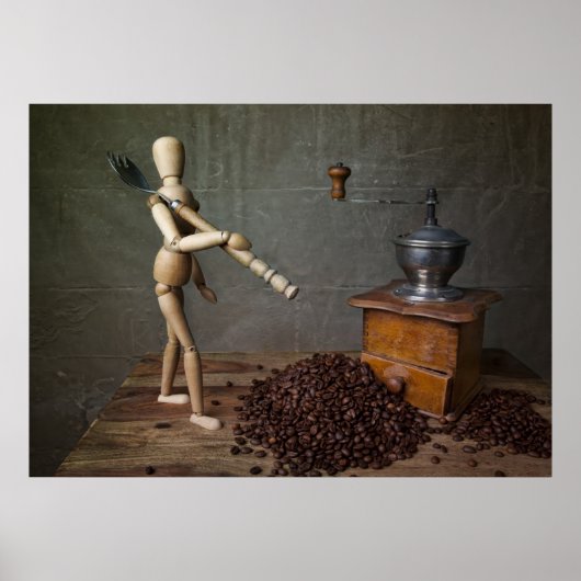 Koffiewerknemer Poster (Voorkant)