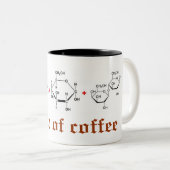 koffiewetenschap tweekleurige koffiemok (Voorkant rechts)
