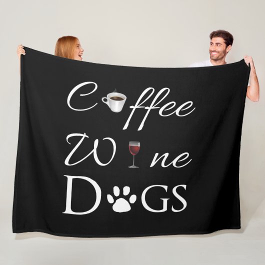 Koffiewijn Dogs Fleece Blanket (In situ)