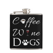 Koffiewijn Dogs Fles Heupfles (Voorkant)