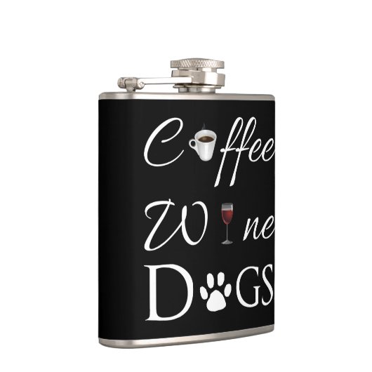 Koffiewijn Dogs Fles Heupfles (Rechts)