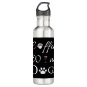 Koffiewijn Dogs Water Fles (Voorkant)