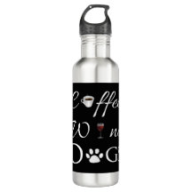 Koffiewijn Dogs Water Fles