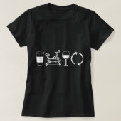 Koffiewijn herhalen Funny Spinning Class Worko T-shirt (Design voorkant)