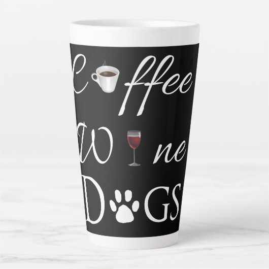 Koffiewijn Honden Latte Mok (Voorkant)
