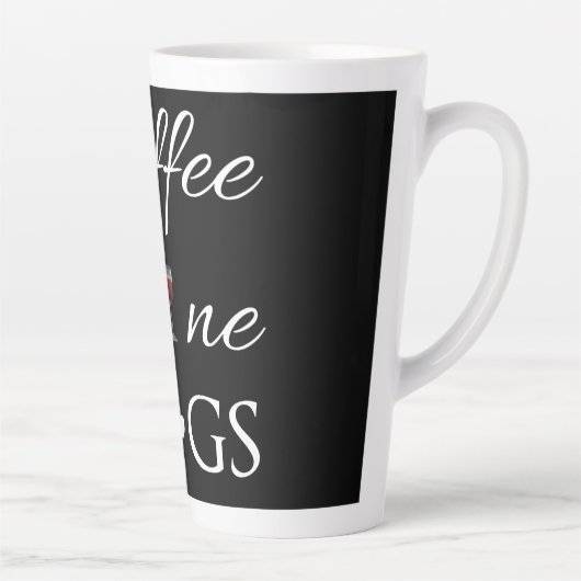 Koffiewijn Honden Latte Mok (Rechts)