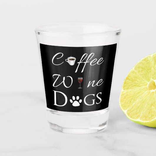 Koffiewijn Honden, warm glas (Voorkant)