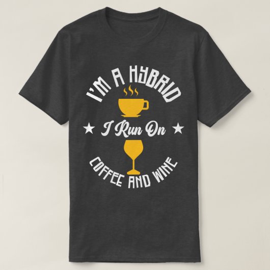 Koffiewijn Hybride alcohol Koffieadvies T-shirt (Design voorkant)